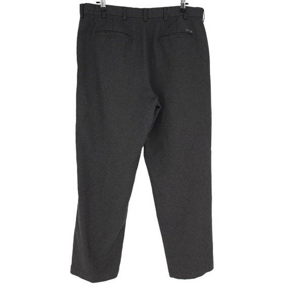 IZOD Golf Pants Dark Gray Straight Leg Flat Front Lightweight - Picture 4 of 8